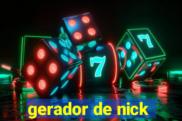 gerador de nick